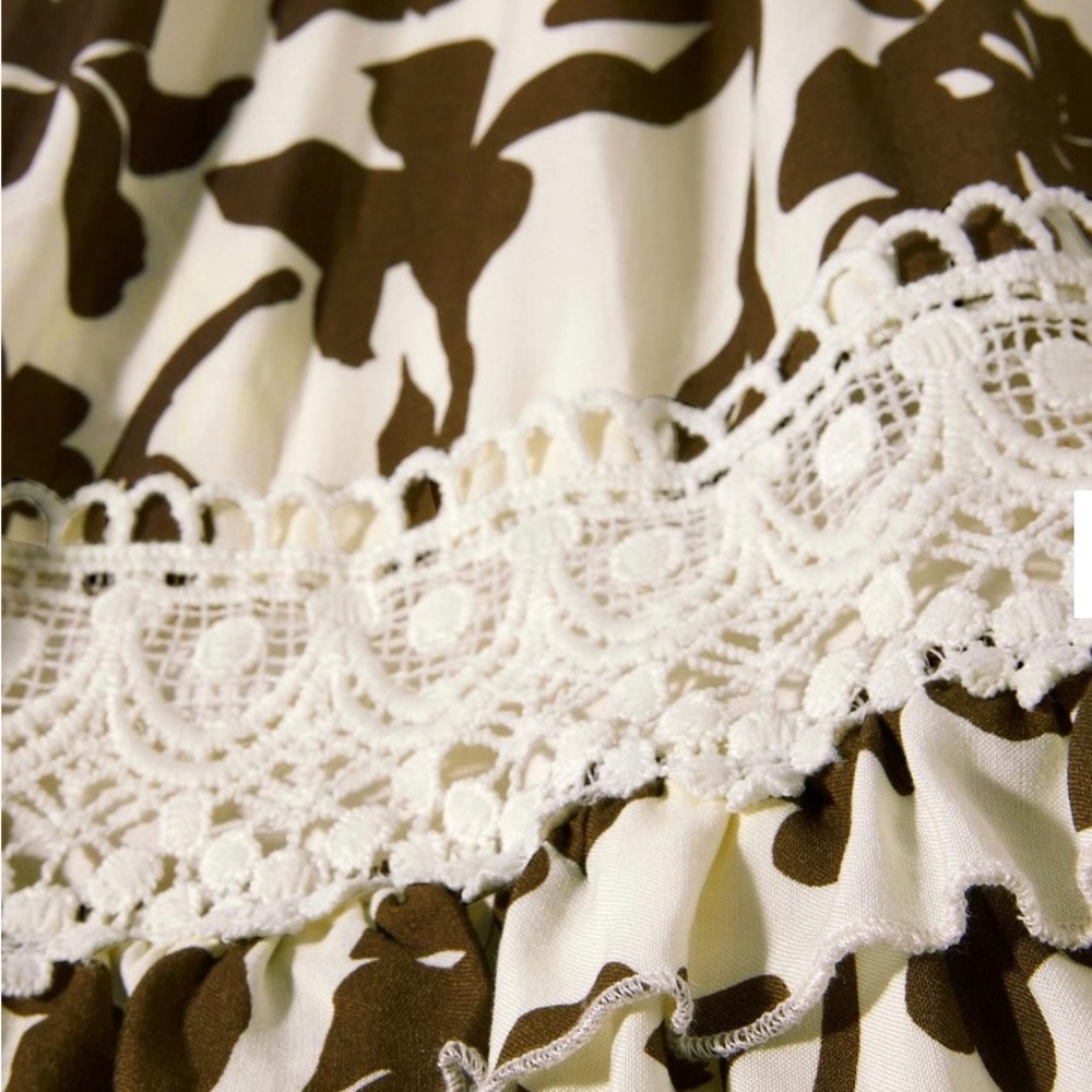 Boston Proper Floral Print Tiered Maxi Skirt - Picture 3 of 7